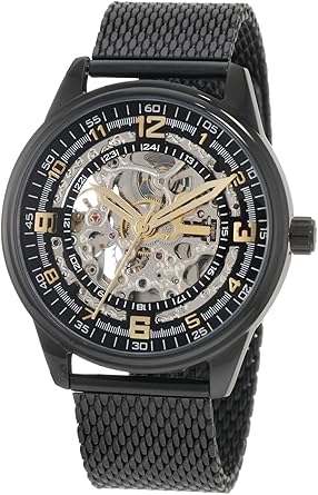 Akribos XXIV Herren-Armbanduhr Bravura Analog Automatik AKR446BK