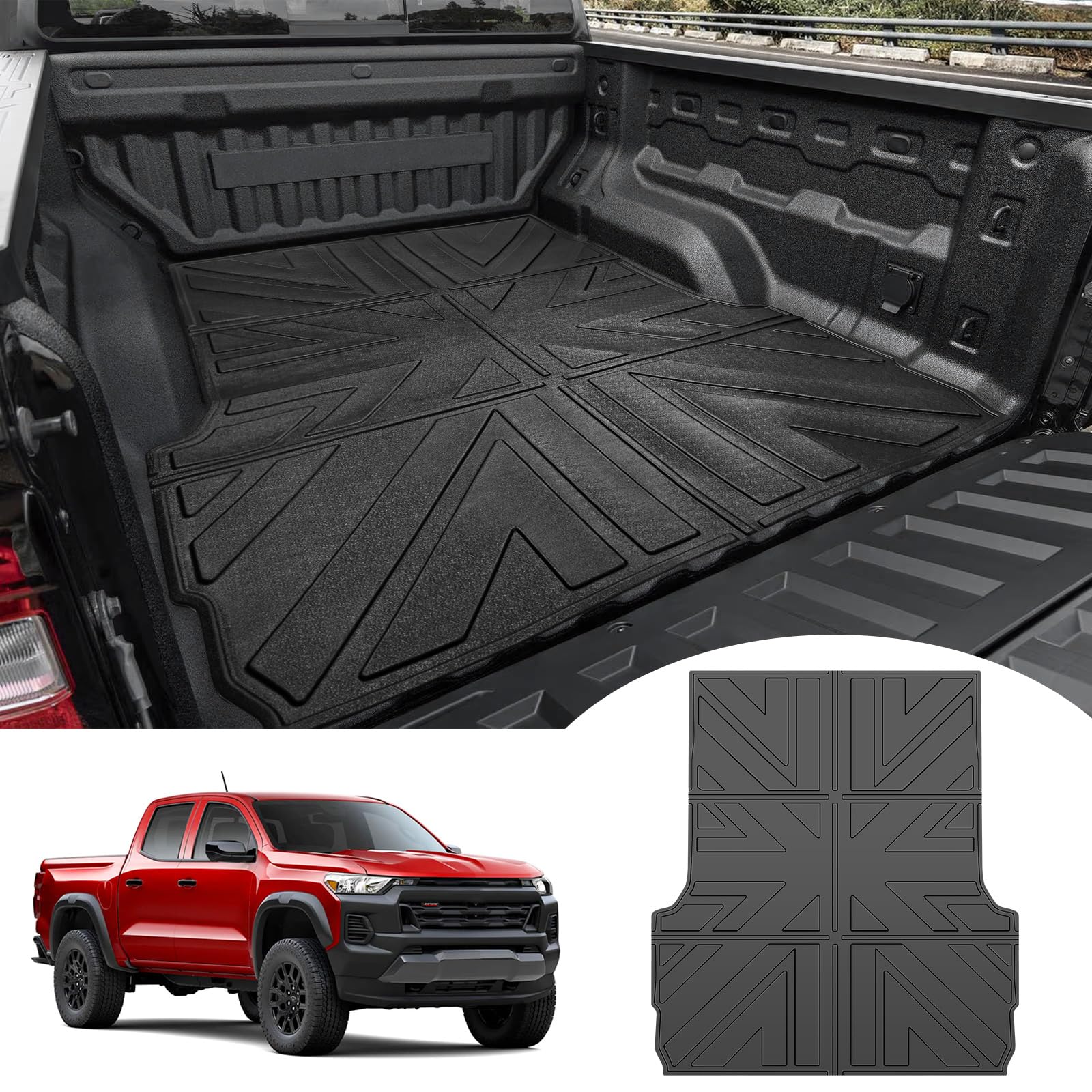 For 23-24 Chevy Colorado/GMC Canyon 5ft Crew Cab Truck Bed Mat TPE Storage Liner – Ikon Motorsports