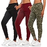 BottomLine 3 Pack Sweatpants Women, Comfortable Womens Sweatpants, Fleece Womens Joggers (Available in Plus)