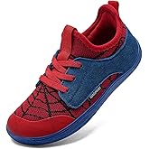 WateLves Toddler Little/Big Kid Wide Barefoot Shoes Boys Girls Minimalist Sneakers Splay Naturally Lightweight Breathable Running Tennis Shoes