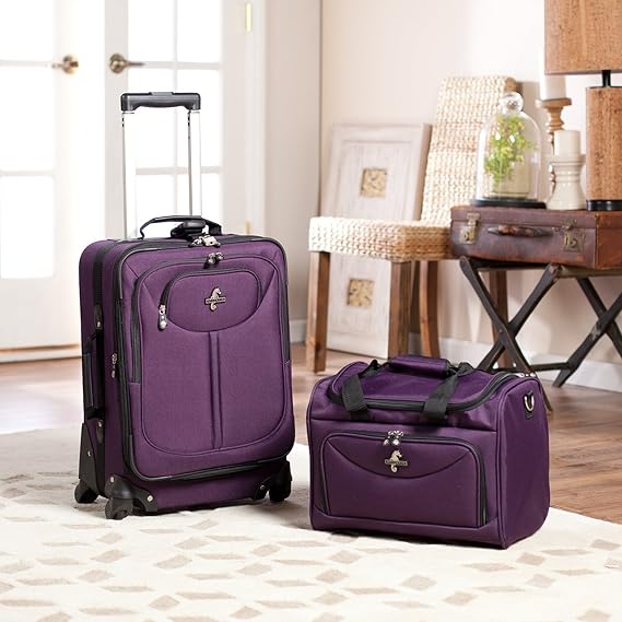 Atlantic AP01 2 Piece Carry On Luggage Set Amazon.co.uk Luggage