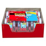 Scotch Heavy Duty Shipping Packaging Tape, 1.88 Inches x 800 Inches, 6 Rolls with Dispenser (142-6)