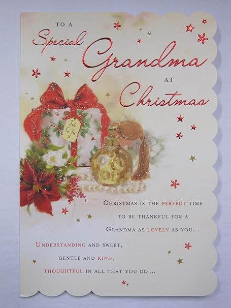 Auguri Di Natale In 4 Lingue.Splendido Biglietto Di Auguri Di Natale Speciale Nonna Lingua Italiana Non Garantita Amazon It Casa E Cucina