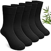 Artfasion Kids Seamless Crew Socks: Bamboo Viscose Soft Breathable School Socks for 2-12 Years Boys Girls Sports Gift 5 Pairs