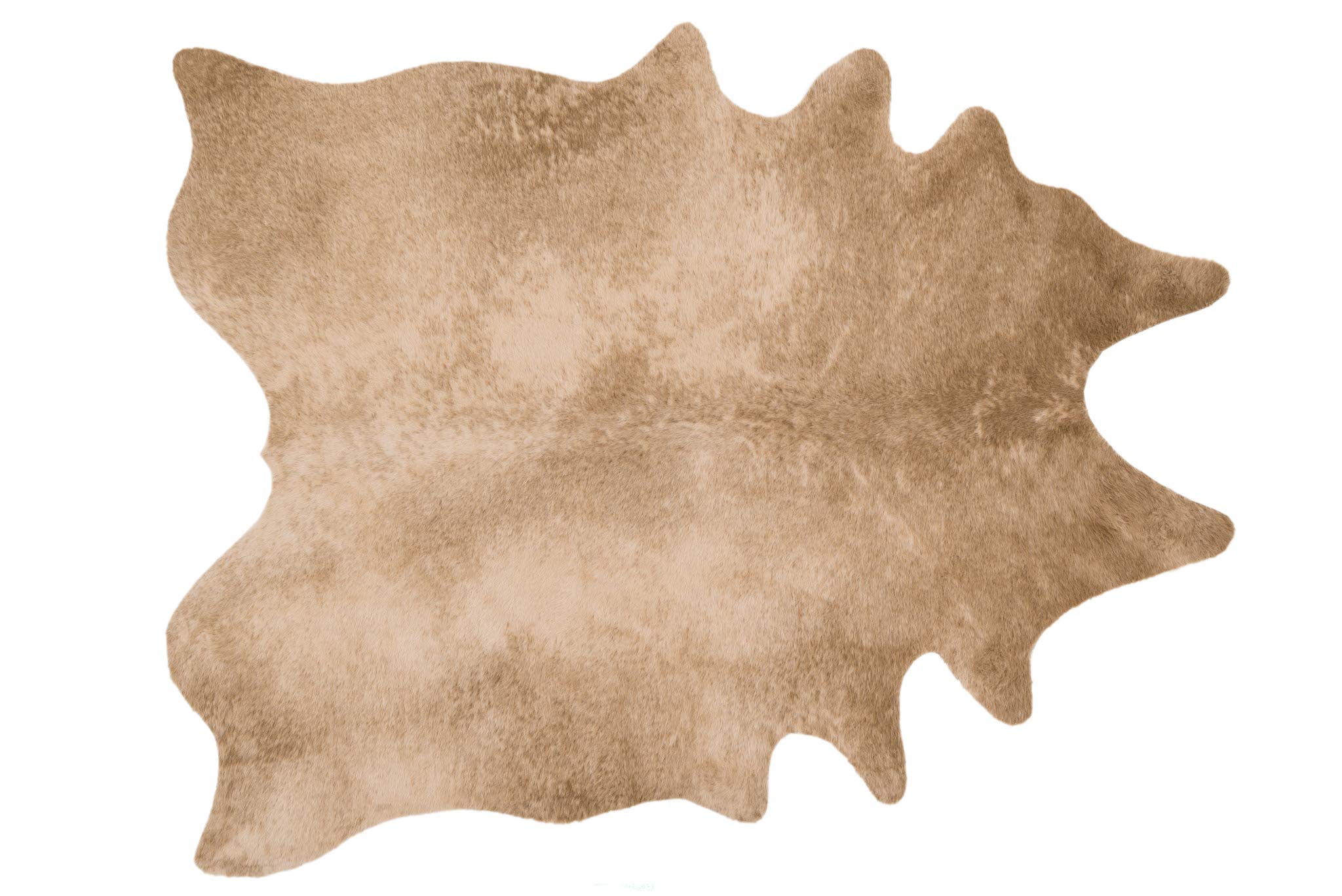 Loloi II GC09 Grand Canyon Collection Faux Cowhide Area Rug, 5' X 6'6", Tan