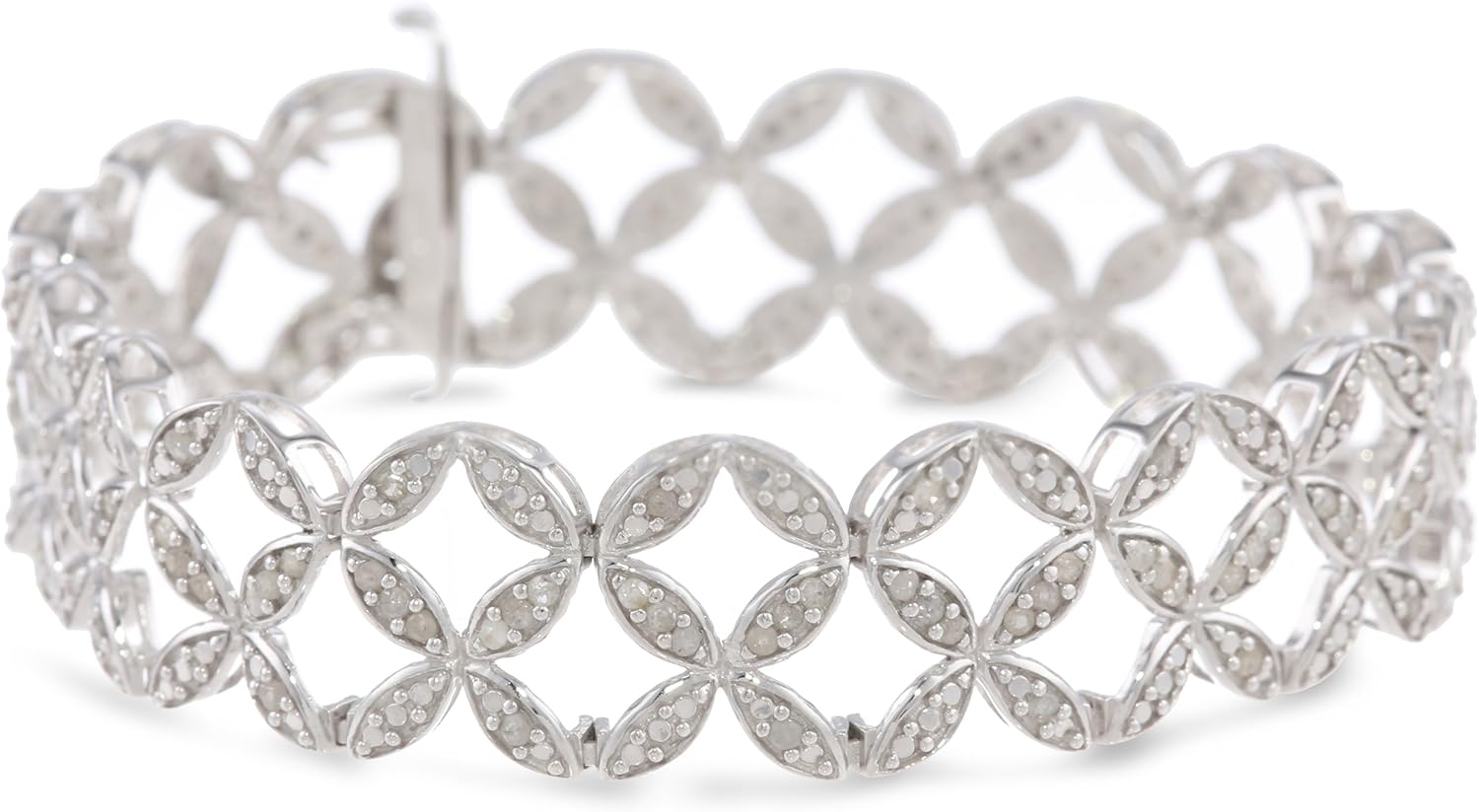 Sterling Silver Diamond Bracelet (2 cttw, J Color, I4