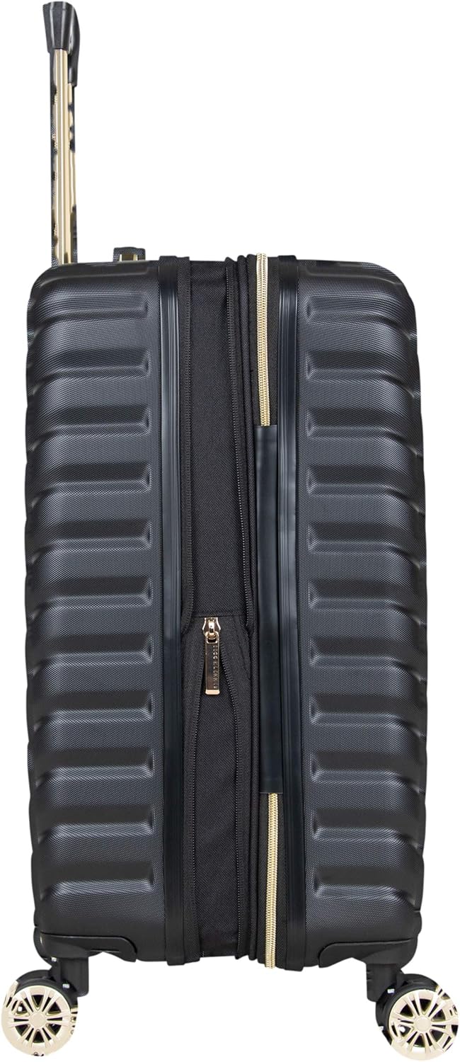  | Kenneth Cole Reaction Women's Madison Square Hardside Chevron Expandable Luggage, Black, 20-Inch Carry On | Suitcases