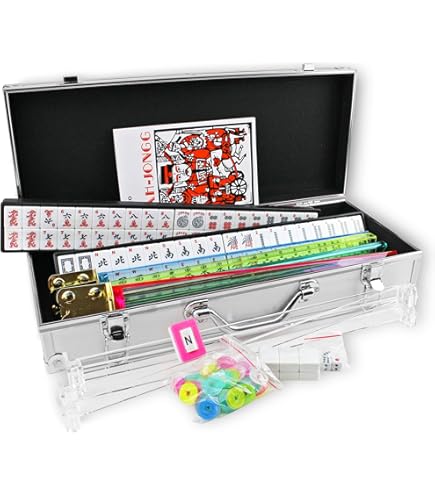 Amazon.com: USA MJ TABLE .COM Complete American Mahjong Set, 166