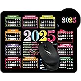 Calendar Mouse Pad 2025 Bulk 10.3"X8.3", XL Mouse Pad Calendar with Holidays, Non-Slip Rubber Base, Home Office Desk Decor Accessories for Computer Laptop Work Gaming