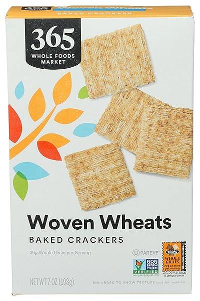 365 BY WHOLE FOODS MARKET, WOVEN WHEAT CRACKERS,...