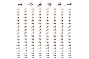 UNYLE Fly Fishing Flies Kit,48/96/150pcs Dry Flies Wet Flies Streamers Nymphs for Fly Fishing, Trout Flies Fly Lures, Fly Fishing Assortment Kit for Bass Trout Steelhead Salmon, Fishing Gifts for Men
