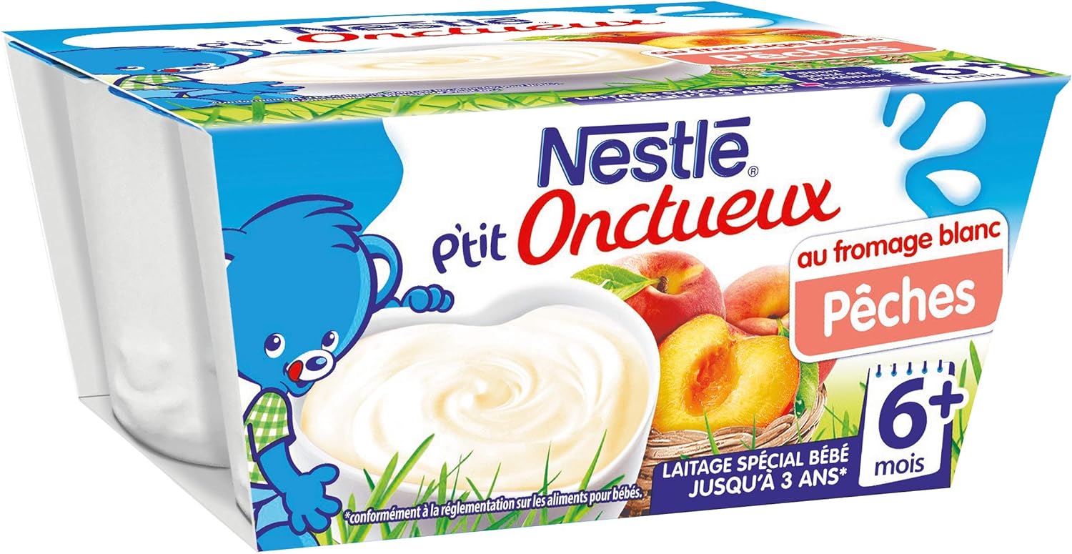 Nestle Bebe P Tit Onctueux Au Fromage Blanc Peche Laitage Des 6 Mois Amazon Fr Epicerie