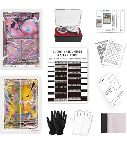 Amazon.com: BDJBXK Card Centering Grading Tool for Pokemon & Sports Cards –  Card Grading Centering Tool, Thickness Measurement Card, Professional  Grading Kit (with Instructions)​ : Arts, Crafts & Sewing