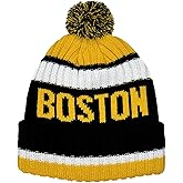 vkawesr City Beanie Knit Hat with Pom Winter Cuffed Cap Sport Fans Gift for Men Women