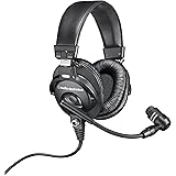 Audio-Technica BPHS1 Broadcast Stereo Headset with Dynamic Cardioid Boom Mic Black, Adjustable