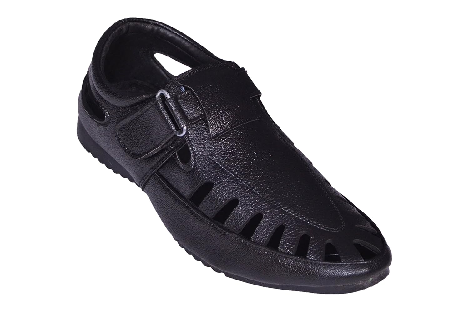 sukun black loafer casual shoes
