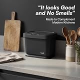 Tydi 4.5L Food Waste Bin with Press-Button Lid Dark Grey view 6