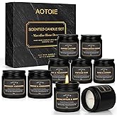 Mens Scented Candle Gift Set, 9 Pack Candles for Men, 36 oz Soy Candle, 200+ Hours Burn Time, Aromatherapy Gifts for Dad, Boyfriend, Husband for Christmas, Valentines Day, Father’s Day, Birthday