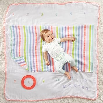 cloud island milestone blanket