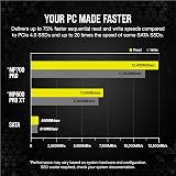 Corsair MP700 PRO 2TB PCIe Gen5 x4 NVMe 2.0 M.2 2280 SSD Black view 4