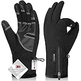 Balhvit -10℉ Waterproof Winter Gloves for Men & Women, 5-Layer Ski & Snow Gloves for Cold Weather, Breathable Warm Gloves with Touch Screen Fingers