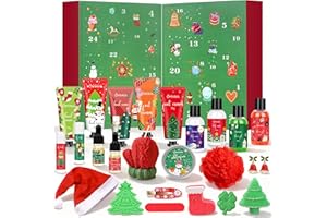 SUPERSUN Skincare Advent Calendar 2025 Adult Women - 24 Days of Bath & Body Christmas Countdown Calendar，24 PCS Beauty Advent Calendar Gift Basket for Wife, Mom, Girlfriend, Teen Girls