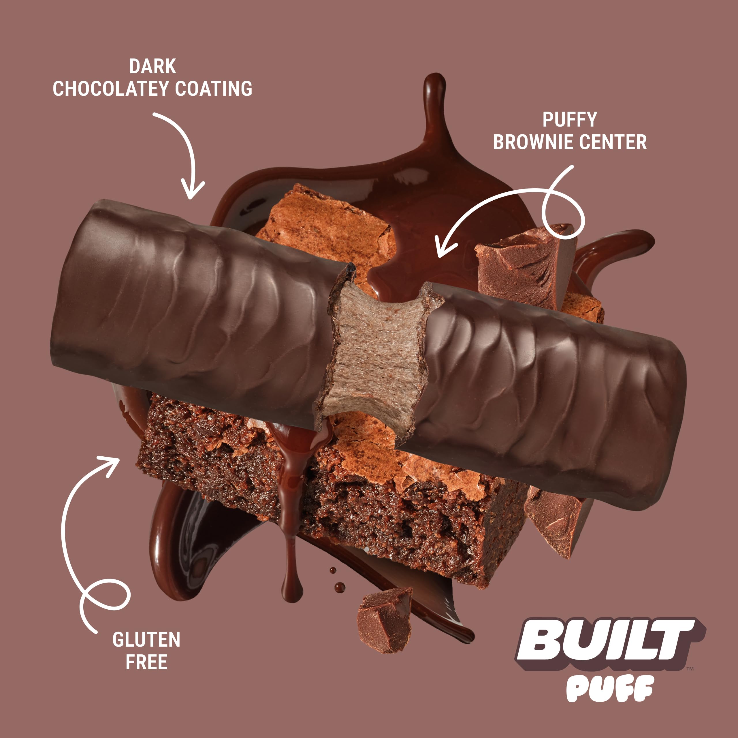 Built Bar, Puff Protein Bars, Variety Pack, Collagen, On-the-go Snacks, Breakfast Bar, Mixed Sampler, 12 Pack