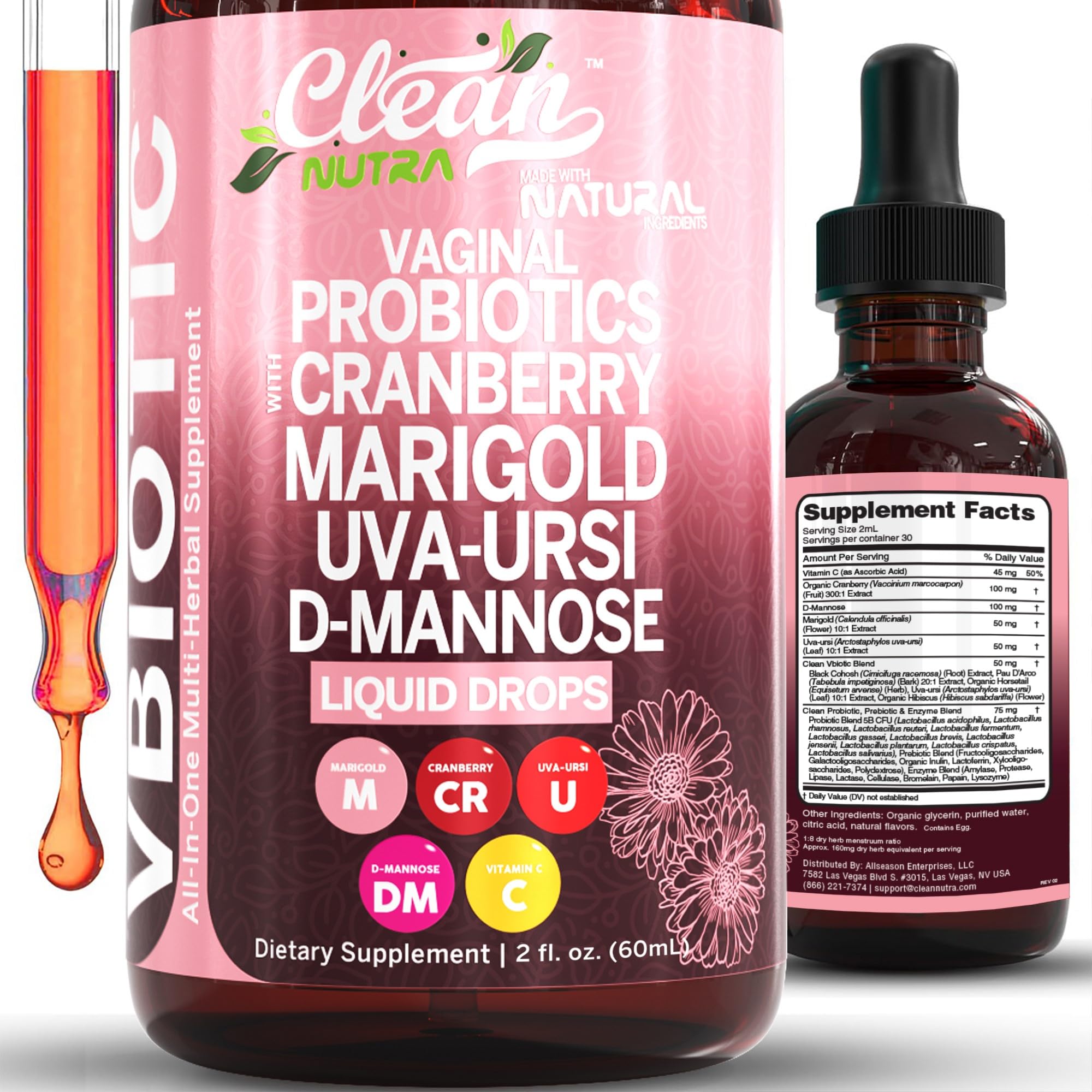 Vbiotic Vaginal Probiotics for Women Liquid Drops