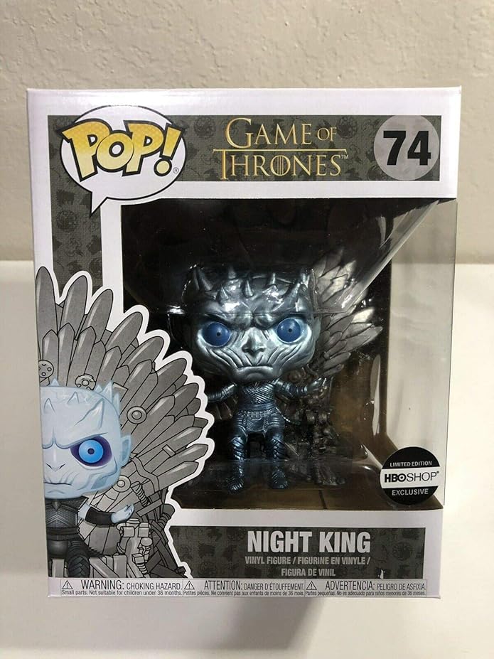 metallic night king on throne funko pop