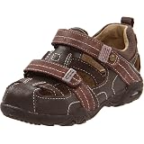 Stride Rite SRT Sandali Reggie Fisherman Per Bambini - Marroni, Chiusura Regolabile, Suola Flessibile Antiscivolo E Plantare In Memory Foam