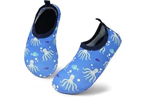 BomKinta Water Shoes for Kids - Boys Girls Toddler Quick Dry Non-Slip Barefoot Sports Shoes - Aqua Socks for Beach Swim Outdo