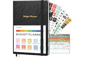 Budget Planner, UpUGo Monthly Accounts Book and Bill Tracker, Undated Financial Organizer, Expense Tracker Notebook with Cash Envelopes, Manage and Optimize Your Finance, B5 Size, Black