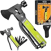 RoverTac Multitool Camping Accessories Survival Gear and Equipment 14 in 1 Hatchet with Knife Axe Hammer Saw Screwdrivers Pli
