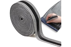 Catephe Hemming Tape for Pants, 32.8 Ft Iron on Hemming Tape, Trousers Edge Modified Strips, Hem Tape for Jeans Suit Pants Trouser Mouth