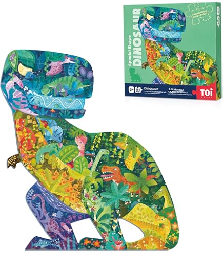 Floss & Rock Dinosaurier Puzzle – 20 Teile, Geformte Box, Ca. 42 Cm Groß, Für Kinder Ab 3