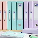 Oxford A4 Ring Binders 3 Pack Glossy Pastel Folders 40 mm Pink Lilac Mint view 6