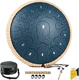 MeloBeat 13 Inch 15 Note D Major Steel Tongue Drum Navy Blue