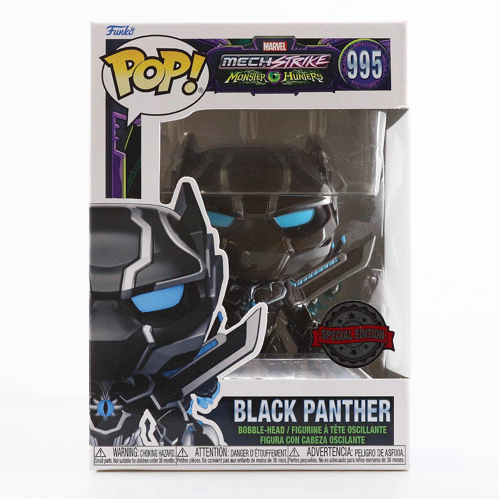 Pop! Marvel Mech Strike: Monster Hunters 995 - Black Panther Special Edition