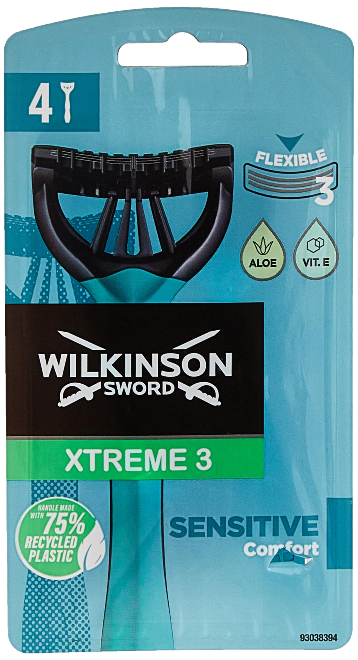 Wilkinson Sword Xtreme 3 Sensitive Disposable Razors for Men