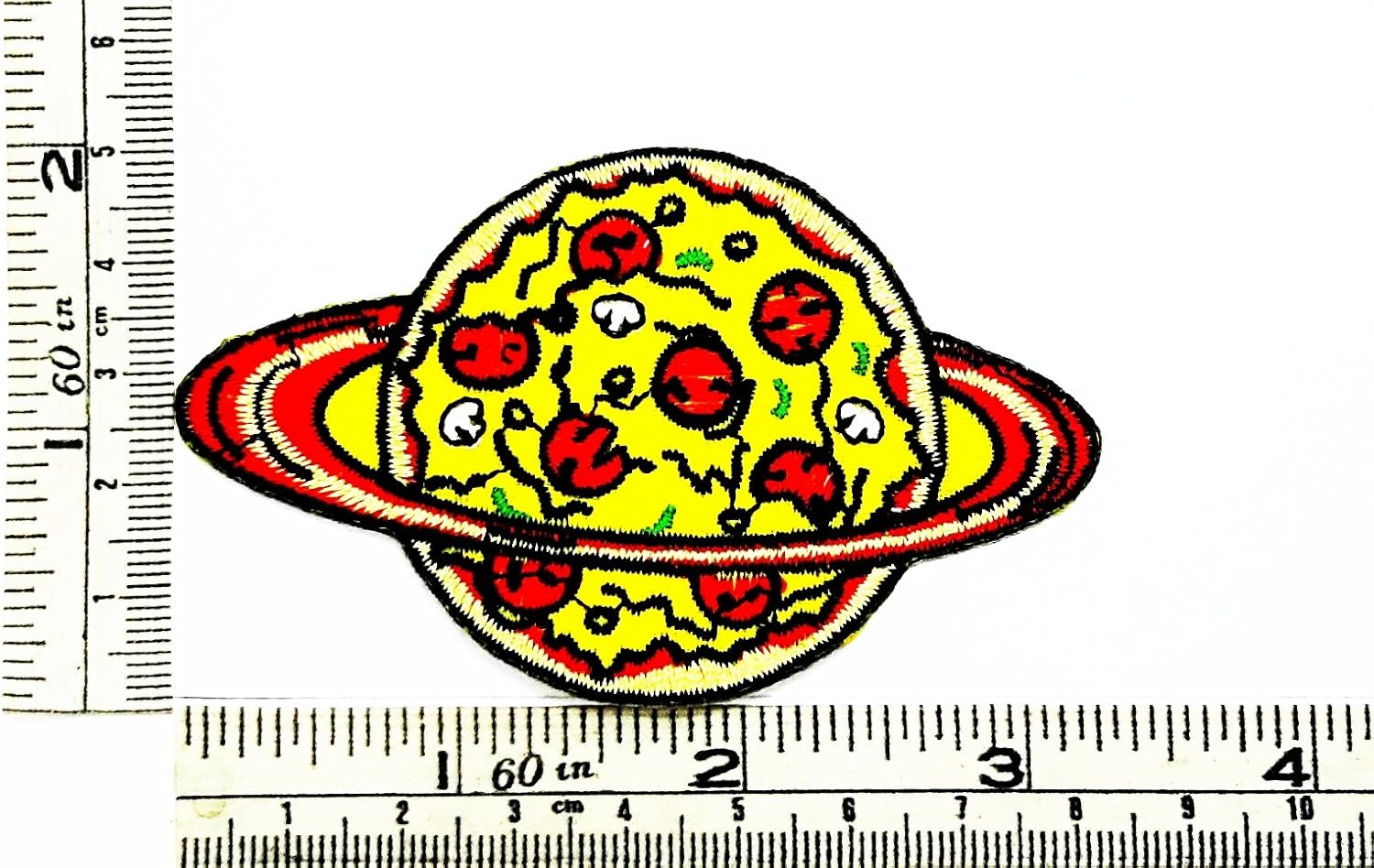 Cute Pretty Pizza Cheese Italian Food cartoon Patch Embroidered Iron on Hat Jacket Hoodie Backpack Ideal for Gift