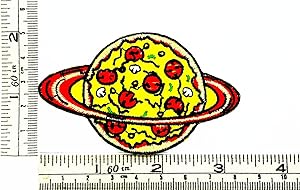 Cute Pretty Pizza Cheese Italian Food cartoon Patch Embroidered Iron on Hat Jacket Hoodie Backpack Ideal for Gift