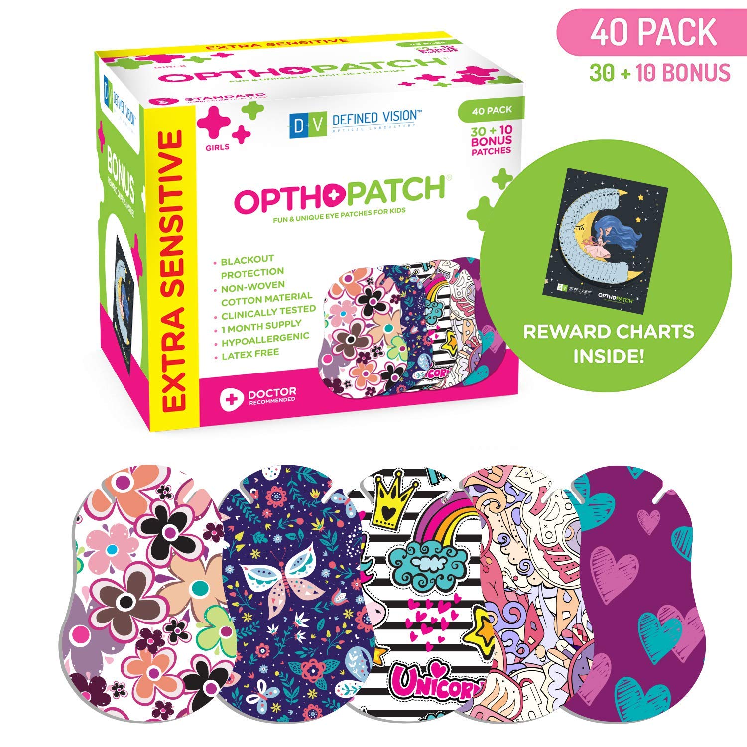 Mua Opthopatch Kids Eye Patches - Fun Girls Design [Series II] - 30 ...
