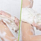 mikimini Bath Mitt 2 in 1 Exfoliating Loofah Sponge Mesh Brush Women 1 Pack view 4