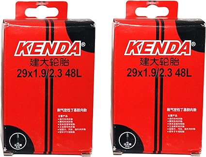 Rsn Sports Lot De 2 Chambres A Air Pour Pneus De Velo Kenda Avec Valve Presta 48 Mm 29 X 1 9 2 3 F V 48 L Amazon Fr Sports Et Loisirs