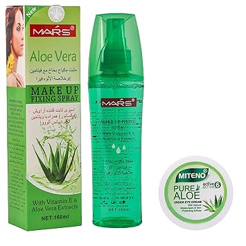 Mars Longlasting Make Up Fixer Alovera Primer - 160 ml WITH UNDER EYE CREAM