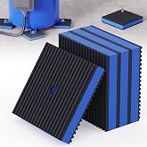 Anti Vibration Pads, 4"&times; 4"&times;7/8" Vibration Isolator Pads, Mechanical Vibration Damping Pads, Heavy Duty Rubber Isolation Pads, 3/8"Pre-Drill Hole Vibration Isolator Pad for Air Compressor