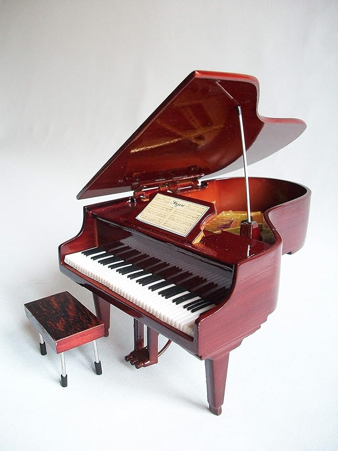 Wooden Miniature Piano Replica Amazon.co.uk Kitchen & Home