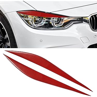 Car Headlight Eyebrows Trim For Mini JCW U25 2024-2025 - 2PCS ABS Plastic Eyelid Decor