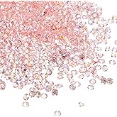 PATIKIL 14000Pcs Wedding Table Scatter Confetti Crystals 3mm Acrylic Diamonds Vase Fillers Gems for Table Centerpiece Decorations Bridal Shower Party, Pink AB