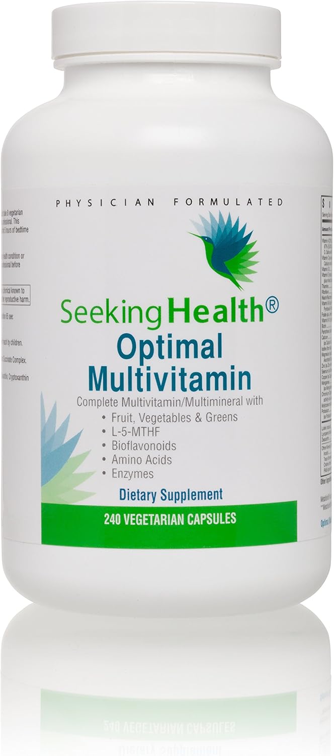 Seeking Health Optimal Multivitamin 240 Capsule Multivitamin Supplement Daily Multivitamin Multivitamin for Men Multivitamin for Women